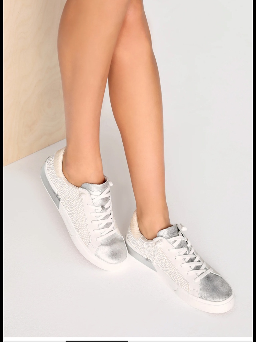 Dolce Vita Zina Faux-Pearl Sneakers